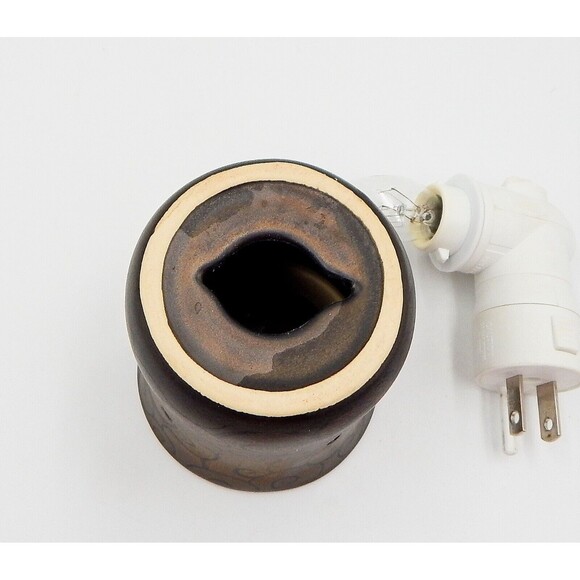 Scentsy Bronze Age Wax Warmer Plug-In Night Light Shimmery Swirls - Picture 7 of 7